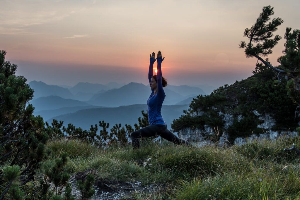 Alpineflow Yoga Sonnenuntergang